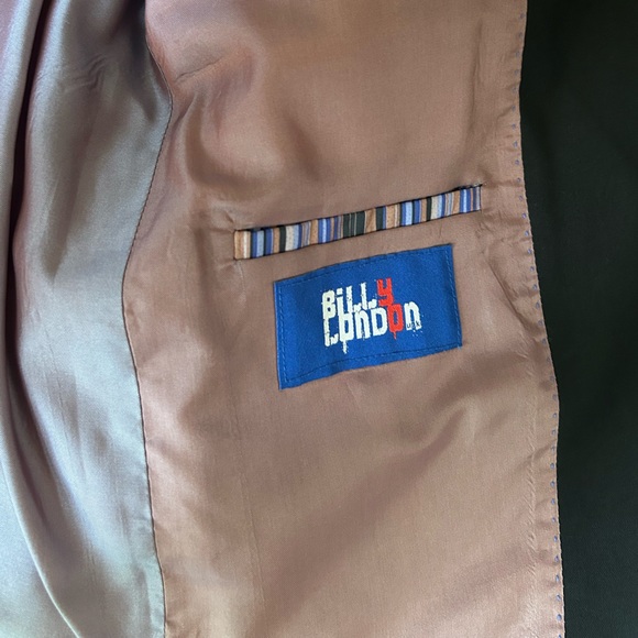 Billy London Black Sport Coat Blazer Suit Jacket 38S - Picture 4 of 8